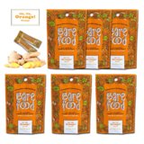 Barefood Ginger Candy - 100% Natural Chewy - Orange Ginger 6 Packs of 1.25oz