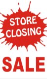 3ftX5ft STORE CLOSING SALE Banner Sign