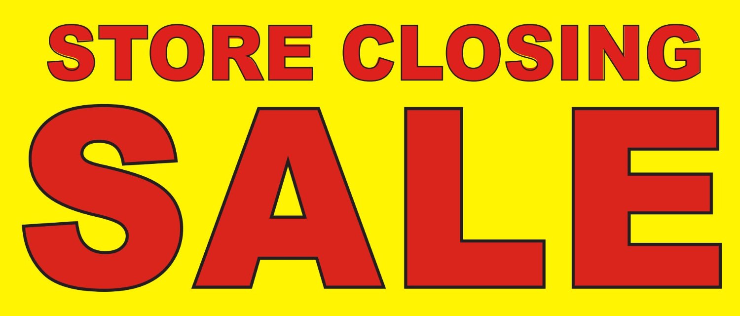 Saks Store Closing Signage At Short Hills Mall – Fixtures Close Up