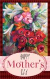 Happy Mother's Day With A Vase Of Flowers Garden Flag Decorative Flag - 12.5