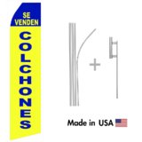 Se Venden Colchones Econo Flag | 16ft Aluminum Advertising Swooper Flag Kit with Hardware
