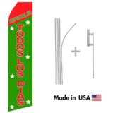 Especiales Todos Los Dias Econo Flag | 16ft Aluminum Advertising Swooper Flag Kit with Hardware
