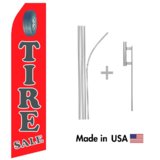 Tire Sale Econo Flag | 16ft Aluminum Advertising Swooper Flag Kit with Hardware