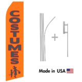 Costumes Econo Flag | 16ft Aluminum Advertising Swooper Flag Kit with Hardware
