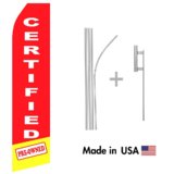 Certified Pre-Owned Econo Flag | 16ft Aluminum Advertising Swooper Flag Kit with Hardware
