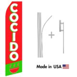 Concido Econo Flag | 16ft Aluminum Advertising Swooper Flag Kit with Hardware