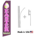 Easter Sale Econo Flag | 16ft Aluminum Advertising Swooper Flag Kit with Hardware