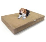 BestDealDepot- Premium Solid Memory Foam Pet Bed / Dog Mat with Waterproof Cover | Color: Khaki , Size: 44