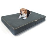 BestDealDepot- Premium Solid Memory Foam Pet Bed / Dog Mat with Waterproof Cover | Color: Gray , Size: 35